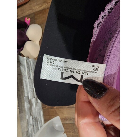 NWT Maidenform One Fabulous Fit Full Coverage Lace Racerback Bra 07112 Size 38D - Picture 6 of 8